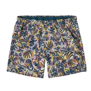 Patagonia Women's Baggies 5" Shorts Wild Botanist: Tidal Teal 57059 Sz M Beach